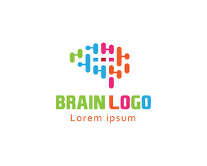 brain logo color brain logo creative brain logo
