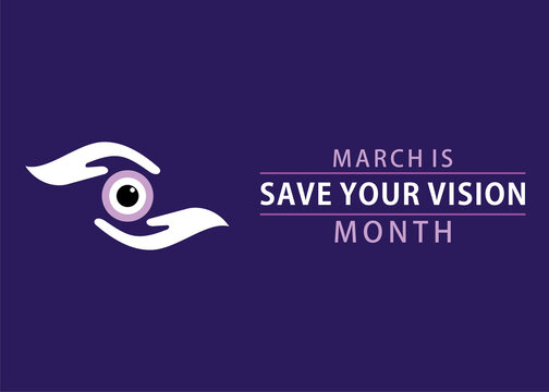 save your vision month theme design