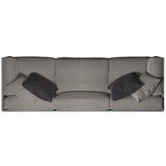 Top plan view of sofa | 3D Illustration | Living 
