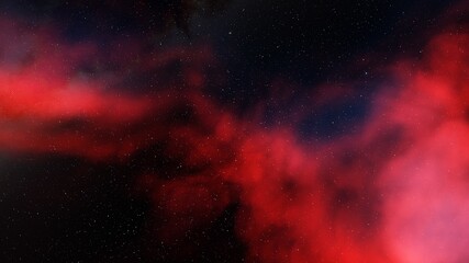 Space background with nebula and stars, nebula in deep space, abstract colorful background 3d render