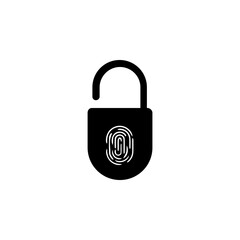 Digital folder lock icon vector