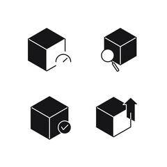 Packaging set icon, isolated Packaging set sign icon, vector illustration