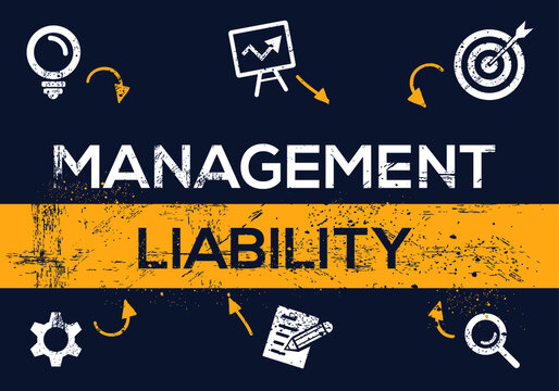 Creative (management Liability) Banner Word With Icon ,Vector Illustration.