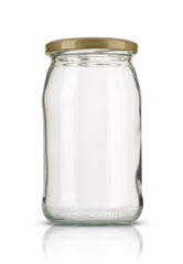 a large glass jar with a screw cap