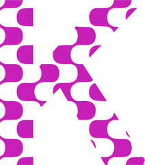 creative text logo k