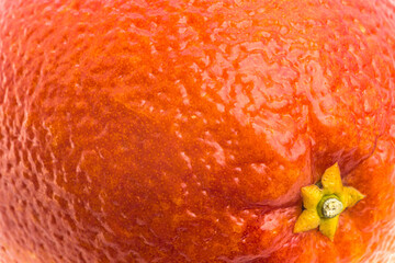 Red blood sicilian orange peel texture background. Wallpaper of fresh, ripe citrus fruit skin