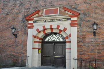 entrance to the church