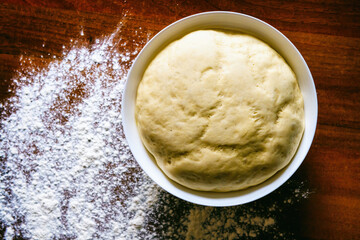 Preparing dough for bread