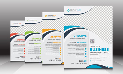 Stylish Creative Corporate Flyer Vector Template Design