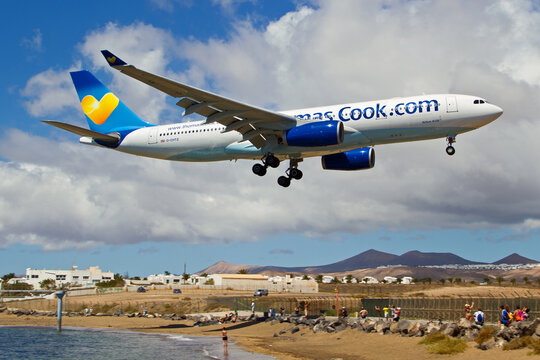 Thomas Cook Airbus A330 Landing On Holiday Destination