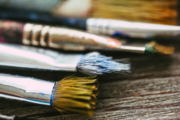 abstract oil paint texture on canvas, background