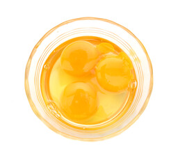 Eggs isolated on white background