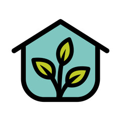 greenhouse icon set