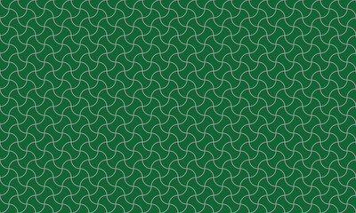 和柄素材　分銅繋ぎ　シームレスパターン　背景素材　緑