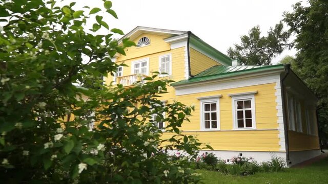 The village of Bol'shoye Boldino, Russia 08.25.2020.  House-museum of Alexander Pushkin. Manor. Family estate