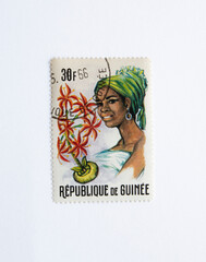  Guinea Republic Postage Stamp. circa 1966.  