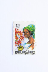  Guinea Republic Postage Stamp. circa 1966.  