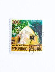 Guinea Republic Postage Stamp. circa 1967. House of Oliviar Sanderval
