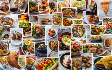 World Cuisine Collage - 417935955