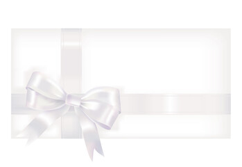 Gift card with ribbon.