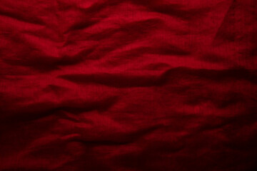 Red cloth background and texture, Grooved of red fabric abstract