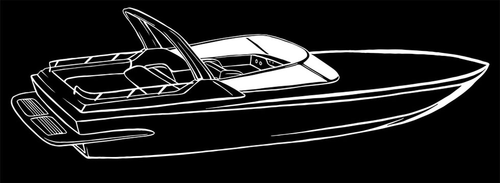 310+ Drawing Of Speed Boats Stock Illustrations, Royalty-Free Vector  Graphics & Clip Art - iStock