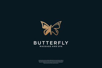 Luxury Butterfly logo design