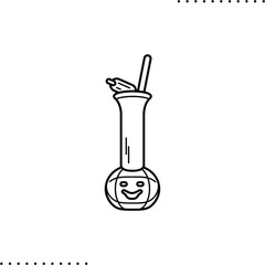 Mardi gras grenade vector icon in outlines