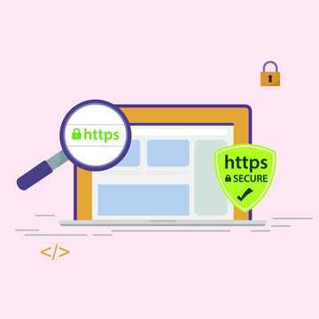 Website Security with https SSL certificate encryption