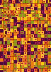 Abstract Geometric Pattern generative computational art illustration