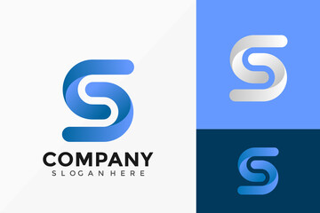 Letter S Monogram Logo Vector Design. Abstract emblem, designs concept, logos, logotype element for template.