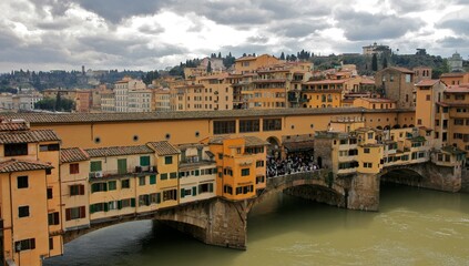 Obraz premium Florence, Italy. Ponte Vecchio view. 