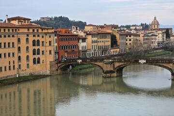 Florence, Italy. Arno river view. 