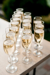 wedding glasses for wine and champagne