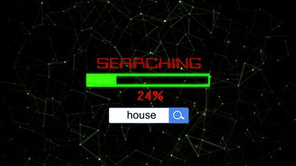 Fototapeta na wymiar Searching for house online concept