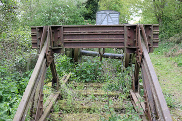 Fototapeta premium Heritage railway line outdoor store