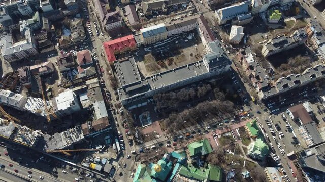 Kyiv, ukraine aerial drone view of the city