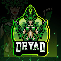 Dryad mascot. esport logo design © REYYARTS