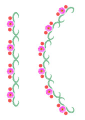 Summer bright frames of floral motifs - gerbera flowers. Cover for a book or notepad, postcard.