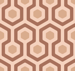 Seamless geometric pattern. Abstract background of hexagon figure. Pastel wrapping paper and fabric texture