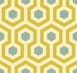 Seamless geometric pattern. Abstract background of hexagon figure. Pastel wrapping paper and fabric texture