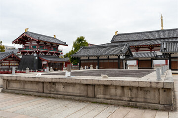 Fototapeta premium Ishibutai, stone stage of Shitennoji temple in Osaka, Japan