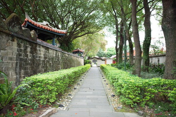 chinese temple in the park