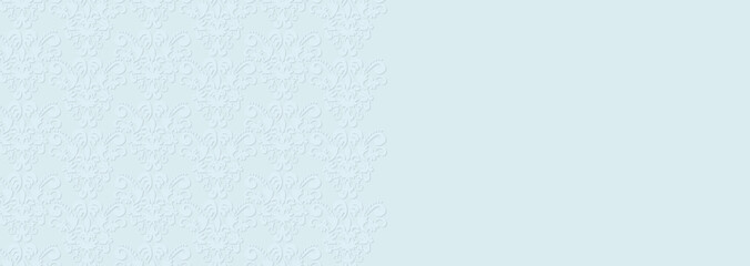 淡いブルーのレース風の模様