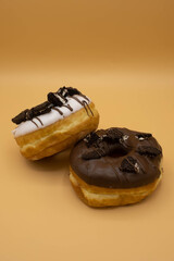 Chocolate donut and cookies donut