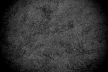Old wall texture cement dark black gray  background abstract grey color design are light with white gradient background.