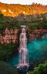 The waterfall on sunset time © LuisDavid