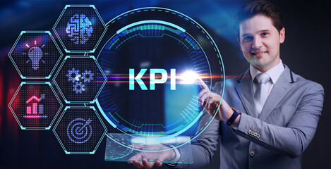KPI Key Performance Indicator for Business Concept. Business, Technology, Internet and network concept