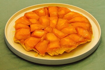 A mango Tarte Tatin upside down cake