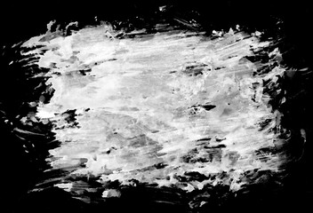 hand drawn splash white and black watercolor paint background.